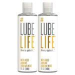 LUBELIFE Water Based Lube, Personal Lubricant for Men Women, 2 x 8 fl oz
