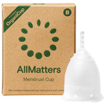 Menstrual Cup by AllMatters - Size B - Superior to Pads & Tampons - Voted Best Menstrual Cup by Reviewed - Made in Germany - Soft and Flexible