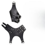 BDSM Leather Handcuffs for Couples – Adjustable Bondage Cuffs Wrist Restraints, PU Door Hanging Swing Straps for Bed or Wall Play, Fetish Bondage Gear SM Toys for Women Men Beginners
