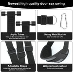 Adjustable Door Swing with Soft Plush Cuffs – Bondage Restraints for Couples
