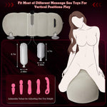 Inflatable Bondage Position Pillow with Restraint Set and Toy Mount