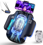 Automatic Male Masturbator with Telescopic Thrusting, Dual Sleeves & Adjustable Speeds