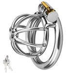 Stainless Steel Male Chastity Device Cock Cage, 1.77 Inch