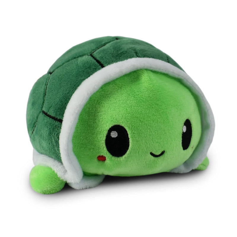 The Original Reversible Turtle Plushie Green Cute Sensory Fidget Stuffed An