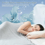 Cooling Throw Blanket, Japanese Q-Max>0.4 Arc-Chill Cooling Fiber Absorb Body Heat, 100% Cotton Backing, Summer Cool Blanket For Travel/Outdoor, Cold Blankets For Sleeping, Hypoallergic, Grey