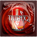 Cola Flavored Latex Condoms with Brass Pocket Case, 3 Count