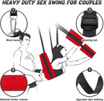 Adjustable Couples Suspension Swing with Wide Padded Seat