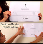 Floating Wall Shelves for Bedroom, Living Room, Bathroom, Kitchen, Nursery, Set of 4, White, 4 Count