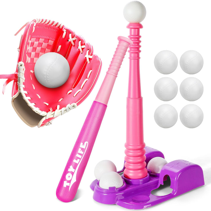 TOY Life Tball Set for Kids 3-5 T Ball Set Baseball Tee Toddler Girls T Bal