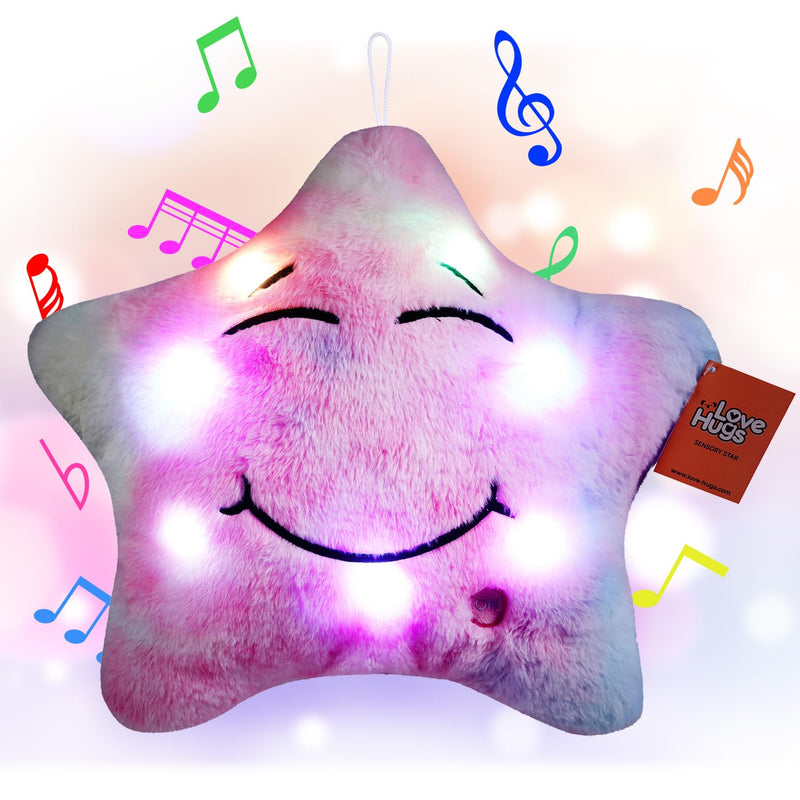 Musical Star Plush Sensory Light Up Toys Autism Sensory Toys Newborn Toys T