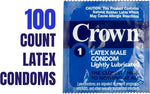 Lubricated Latex Condoms - Ultra Thin, Strong & Smooth for Comfort - 100 Count