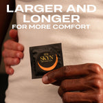 Elite Large Non-Latex Lubricated Condoms, 12 Count, Comfortable And Smooth Lubricated Condoms, Triple Tested (Pack Of 1)