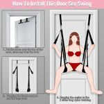 BDSM Door Sex Swing Bondage - Sex Swings Sex Bondage Kit Sex Toys for Couples, Adult Toys Sex Restraints BDSM Sex Toy with Adjustable Nylon Straps Sex Sling Sex Furniture Sex Chair, Holds Up to 300lbs