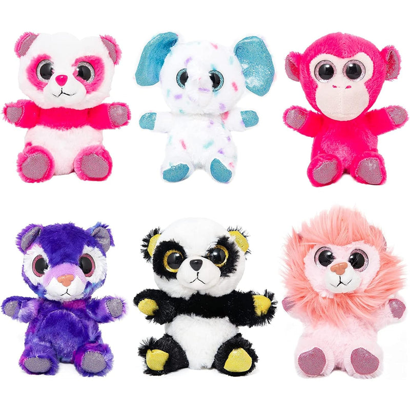Cute Stuffed Animal Plush Toys, 5 Inch Small Stuffed Animals With Lion, Monkey