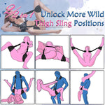 2-in-1 Door Sex Swing & Thigh Sling – Adjustable Bondage Restraints with Cushion