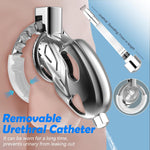 Adjustable Male Chastity Cage – Lightweight Design with Soft Urethral Catheter