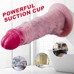 2.3 Inch Diameter Huge Thick Dildo Sex Toy For Men Women Gay, 9.3" Soft Liquid Silicone Realistic No-Balls Dildo Penis With Suction Cup, Large Xl Wide Dildos G-Spot & Anal Play For Advanced Users