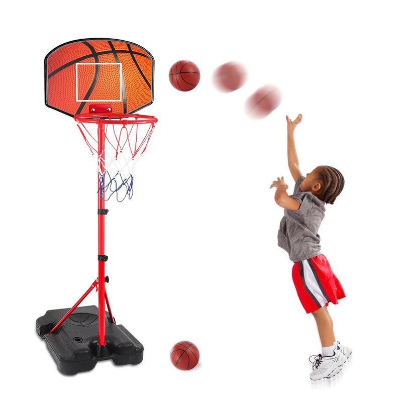 Kids Basketball Hoop For 1 2 3 4 5 6 Year Old Stand Adjustable Height 3.5Ft