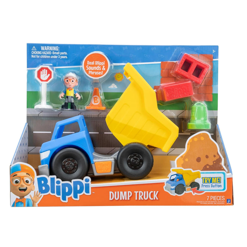 Dump Truck Fun Freewheeling Vehicle Featuring 3 Construction Worker Sounds