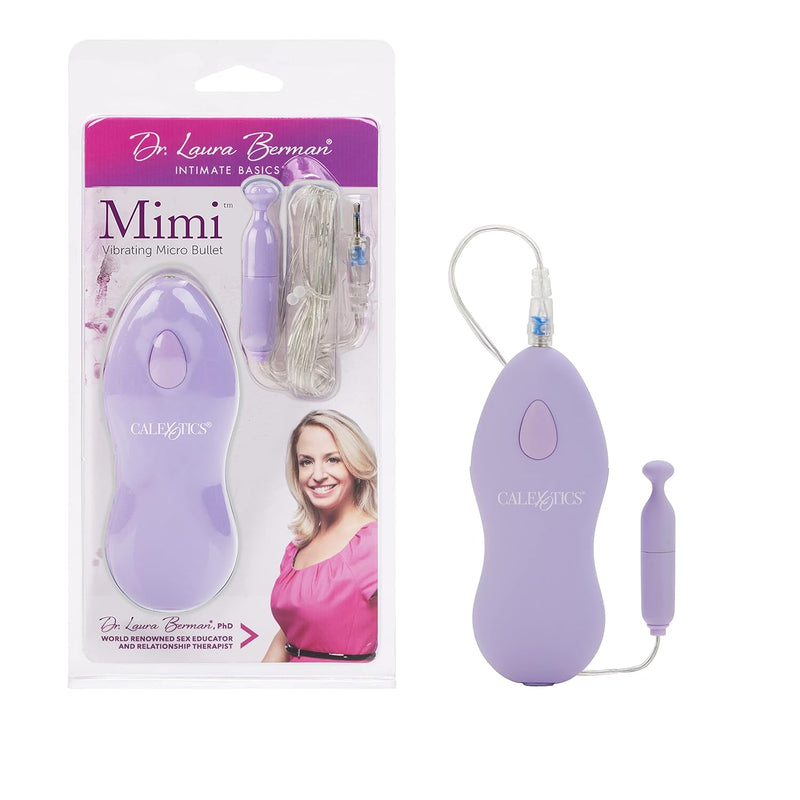 Dr. Laura Berman Intimate Basics Mimi - Waterproof Bullet Vibrator - Adult Toys For Couples - Pocket Massager - Purple