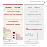 800-Thread-Count 100% Pure Cotton Sheets - Hotel Style Egyptian Feel White King Size Bed Sheets, Long Staple Cotton, Sateen Weave For Soft Feel, Fits Mattress Upto 18'' Deep Pocket