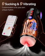 App-Controlled Male Masturbator with 9 Suction & Vibration Modes