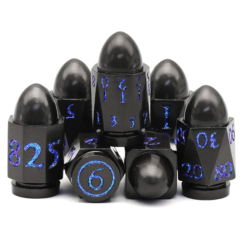 Bullet Metal Dnd Dice Set For Dungeons And Dragons D&D Rpg Dice Unique Cool Cy