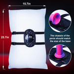 Adjustable Dildo Mount with Suction Base – Leather Saddle & Strap-On Holder