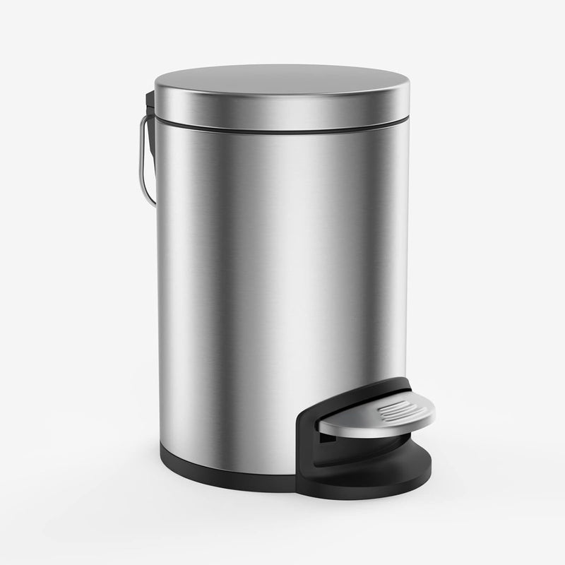 Small Trash Can With Lid For Bathroom,Bedroom,Office,Mini Garbage Can With Foot