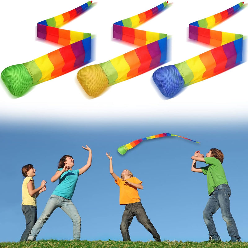 Catch Tail Foam Balls Soft Rainbow Play Ball Educational Sports Playground