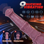 Thrusting Horse Dildo Vibrator Monster Big Dragon Dildo With Thrust & Vibrations, Fantasy Long Animal Monster Dildo Remote Control, Suction Cup U & G-Spot Anal Dildo Adult Sex Toys & Games Dildos