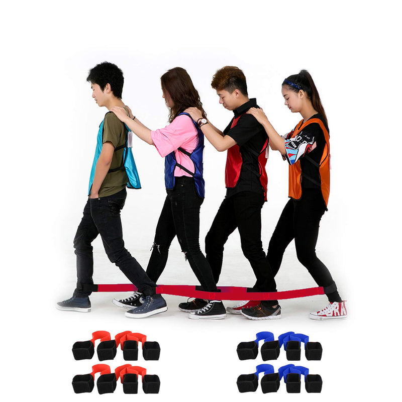 4 Legged Race Band, Outdoor Party Group Game For Kid Adult, Cooperative Tea