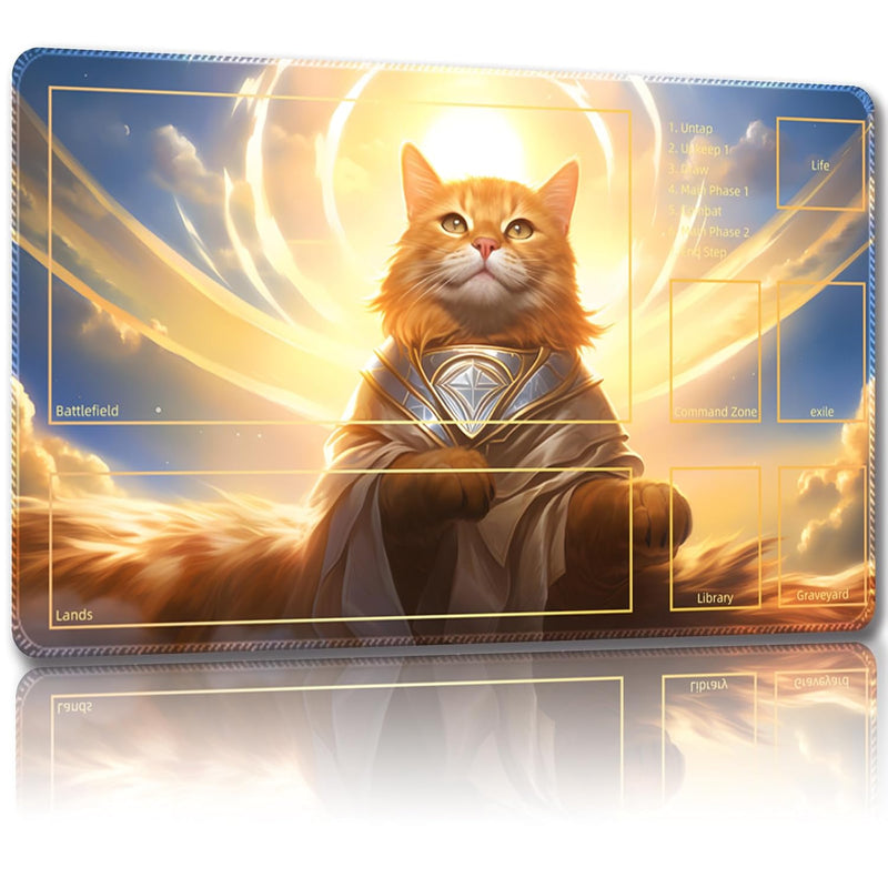 Playmat For Mtg, With Free Storage Bags,Game Mat 24 X 14 Inches, Tcg And Board