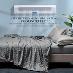 Revolutionary Cooling Blanket King, Absorbs Heat To Keep Body Cool For Night Sweats, Double Sided Arc-Chill Cooling Fiber Q-Max>0.5, Lightweight Summer Cold Blankets For Sleeping 90“ X 108”