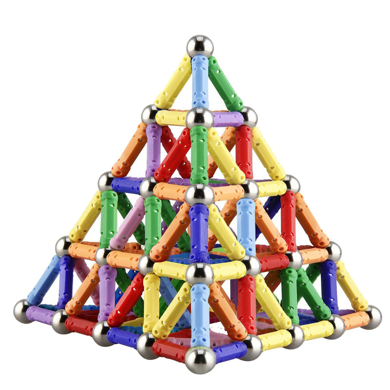 210Pcs Magnetic Building Sticks Blocks, Magnet Educational Toys Stem Toys L