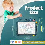 Magnetic Drawing Board for Kids with Stamps and Erasable Doodle Screen
