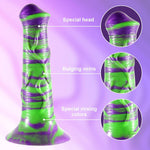 Horse Dildo,7.8In Small Dildo Monster Dildo With Strong Suction Cup,Fantasy Dildo Purple Dildo Silicone Adult Sex Toys For Women Men And Couples