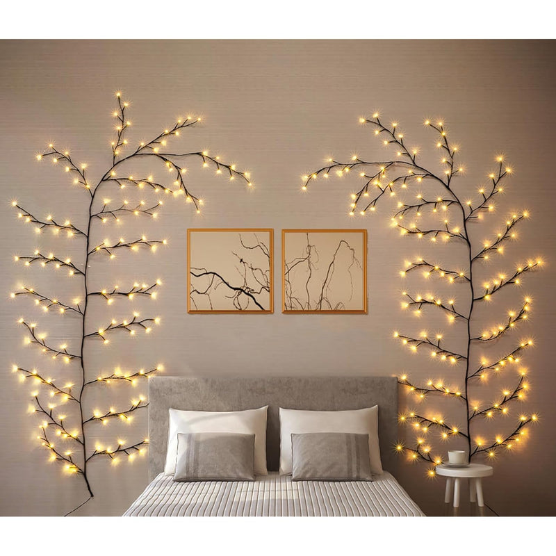 160Led 9 Ft Vines Lights Room Decor With Remote, 8 Modes And Timer, Indoor Pla