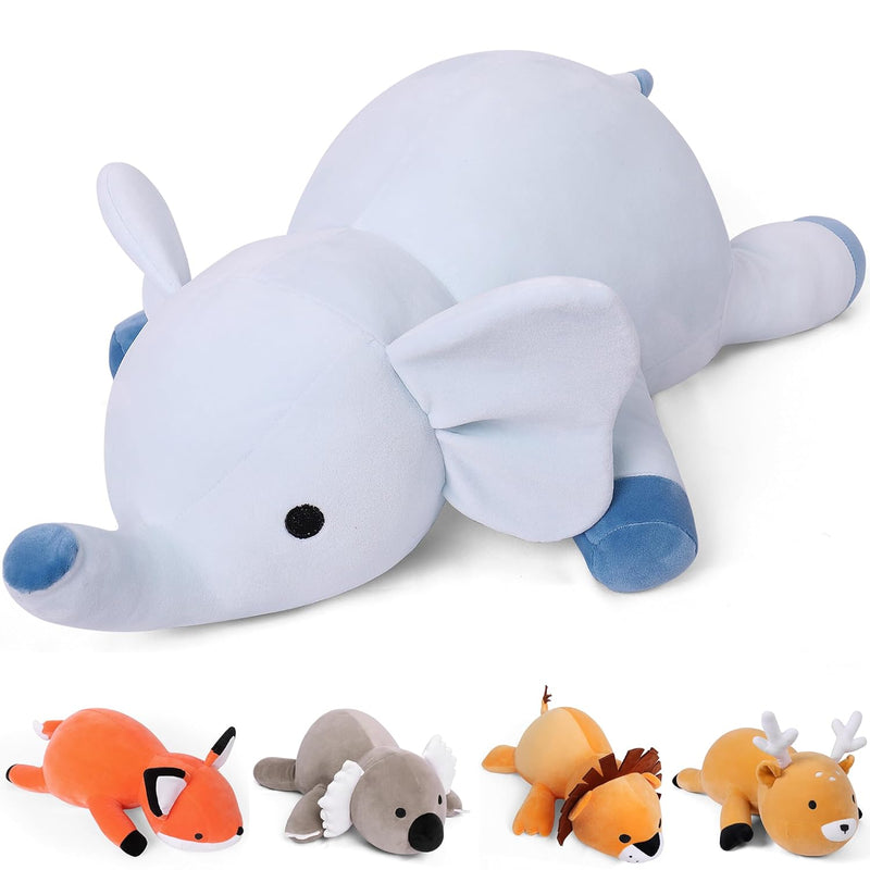 Weighted Stuffed Animals, 4.2Lb Weighted Elephant Plush, 24In Giant Elephan