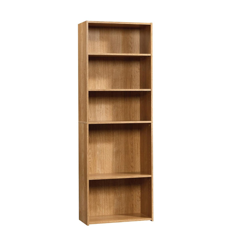 Sauder Beginnings 5 Bookcase/Book Shelf, 24.57" L X 11.5" W X 71.181" H, Highl