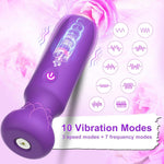 Adult Sex Toys Bullet Vibrator G Spot Clitoral Rose Sex Toy With 10 Powerful Vibration Modes Vibrating Fully Silicone Waterproof Portable Sex Toy For Women (Purple)