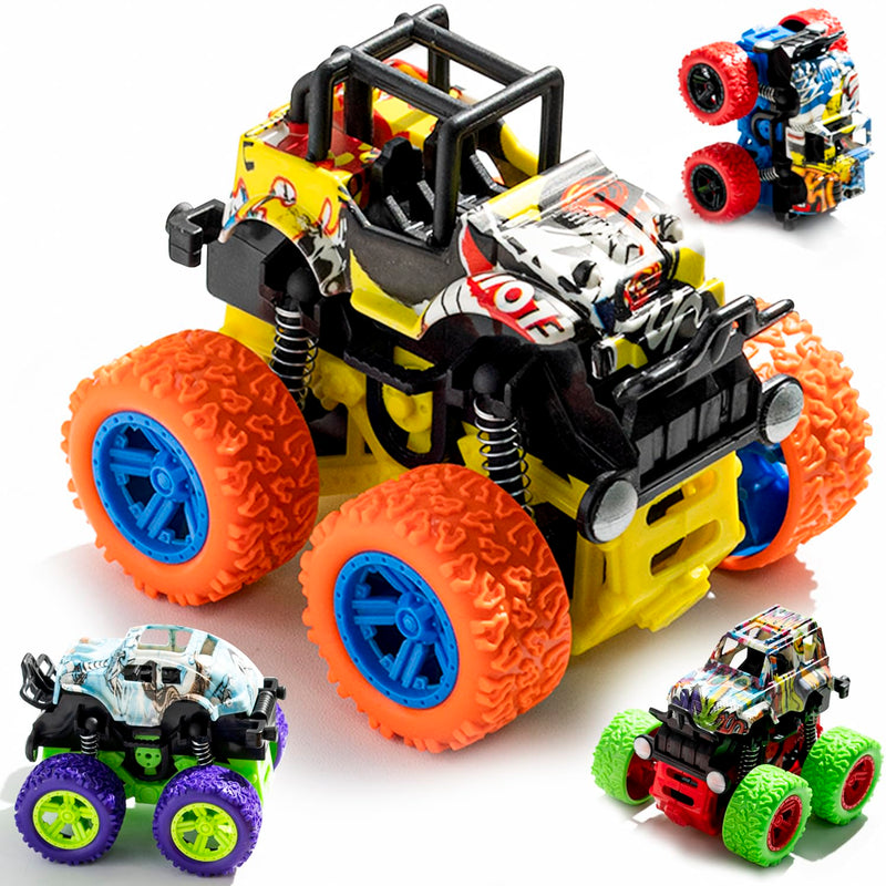 Monster Truck Toy Cars Girls Boys 4 Pack For Toddlers Boys Gifts 2 3 4 5 6 7 Y