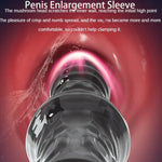 Penis Sleeve Cock Sleeve Male Sex Toy,Monster Penis Extender Cock Ring For Men Erection Enhancement,Reusable Penis Sheath Girth Sleeve,Soft Silicone Penis Pump Enlarger Adult Sex Toy For Couples