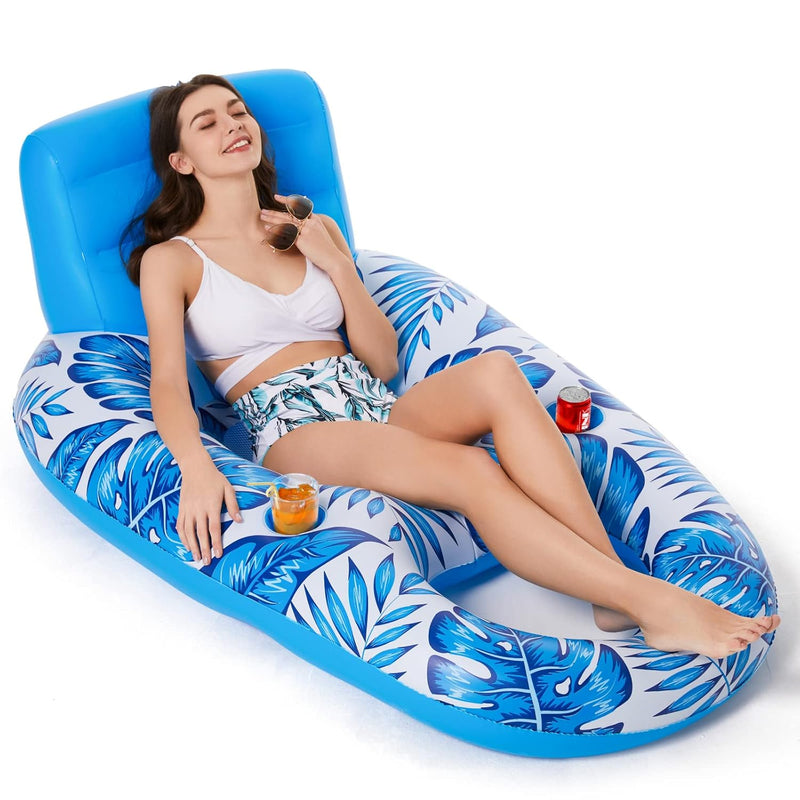 Jasonwell Inflatable Pool Float Adult - Pool Floaties Lounger Floats Raft F