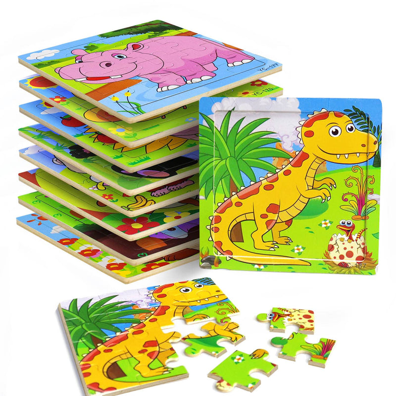 Puzzles For Kids Ages 3 5, 9 Pack Wooden Jigsaw Puzzles For Toddlers Ages 3