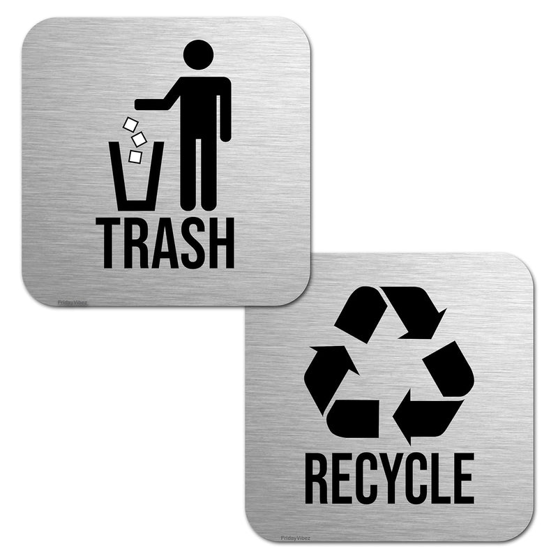 Recycle And Trash Magnets For Kitchen Trash Cans And Recycling Bins, Indoor Tras