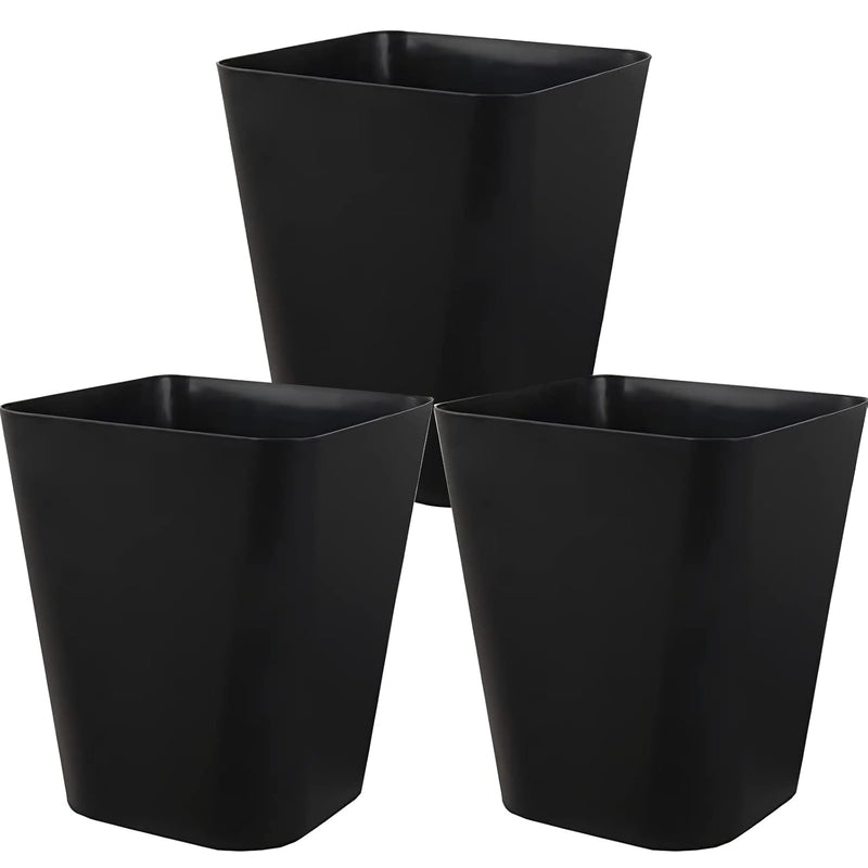 Small Bathroom Trash Can Plastic Garbage Can Square Waste Basket Trash Bins Cont