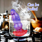 6.7 Inch Realistic Knotted Thick Butt Anal Plug Dildo, Silicone Realistic Dog Knot Dildo Wearable Sex Toy, Cute Monster Fantasy Dildos Anal Plug Trainer And Expander Adult Toy For Beginner Men Women