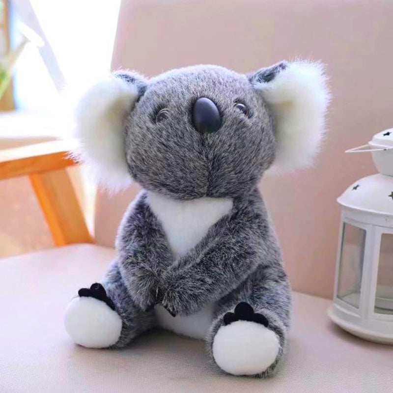 Koala Bear Stuffed Plush Animal Simulation Koala Doll Toy Gift (Gray, 11Inch)