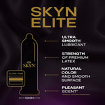Elite 36-Count Ultra-Thin Lubricated Latex-Free Condoms for Maximum Comfort